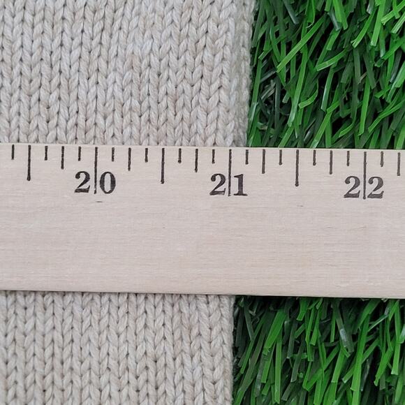 IZOD Collared Sweater Large 21x27 Beige Blue - Picture 11 of 12